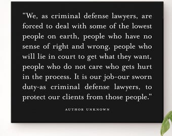 Lawyer Office Decor: Inspirational Justice Quote Art Print