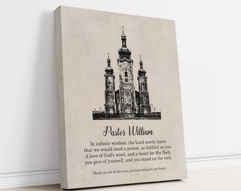 Personalized Church Photo Gift: Priest Appreciation, Ordination, Retirement