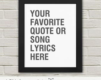 typography poster etsy