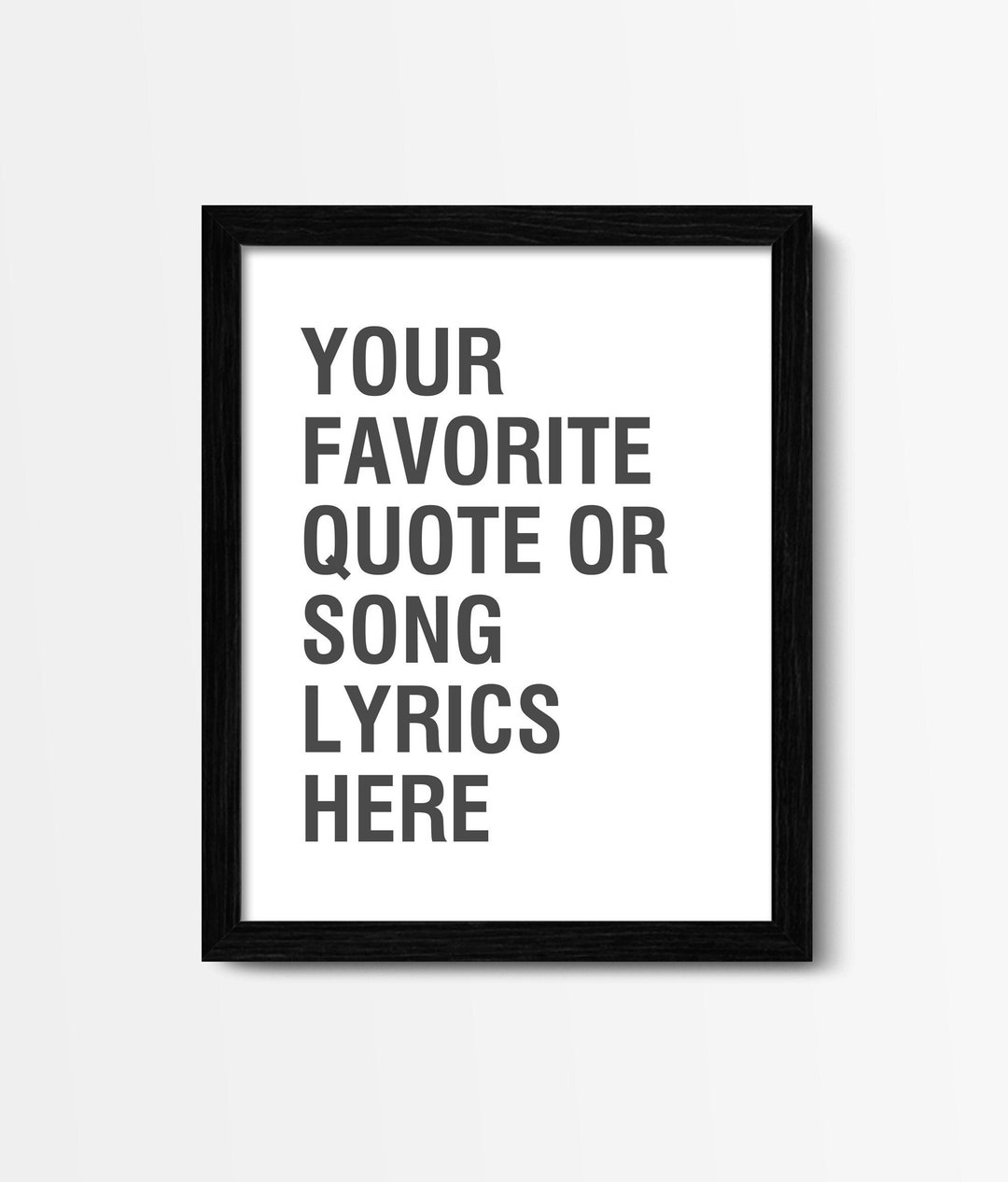 Custom Framed Quote, Make Your Own Print, Custom Poem Framed