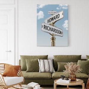 Personalized Street Sign Engagement Gift: Couple Names, Wedding Home Decor Bild 9