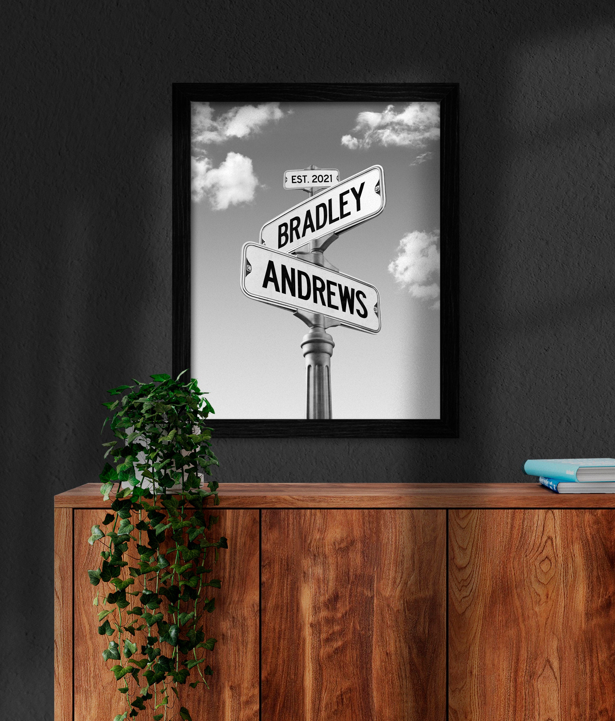 Personalized Wedding Gifts for the Couple - Lovers Lane Street Sign Art in  Paris Signs w/Names & Date Anniversary Couples Wall Decor