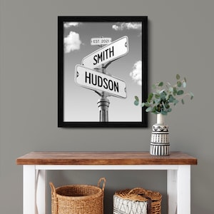 Personalized Street Sign Engagement Gift: Couple Names, Wedding Home Decor Bild 10