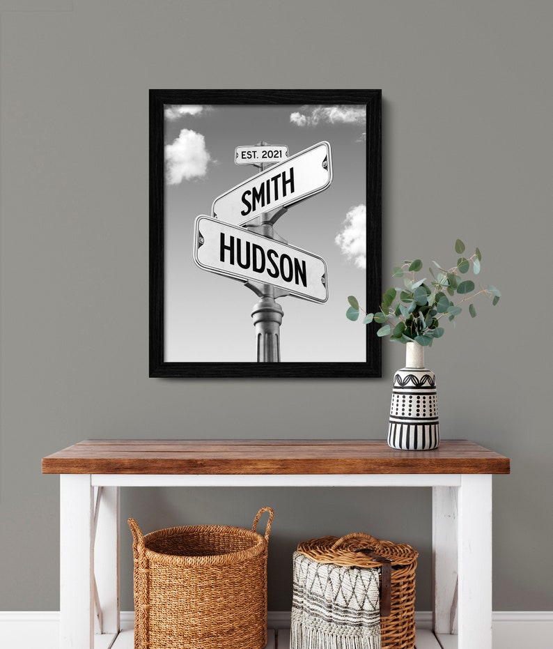 Personalized Street Sign Engagement Gift: Couple Names, Wedding Home Decor Bild 10
