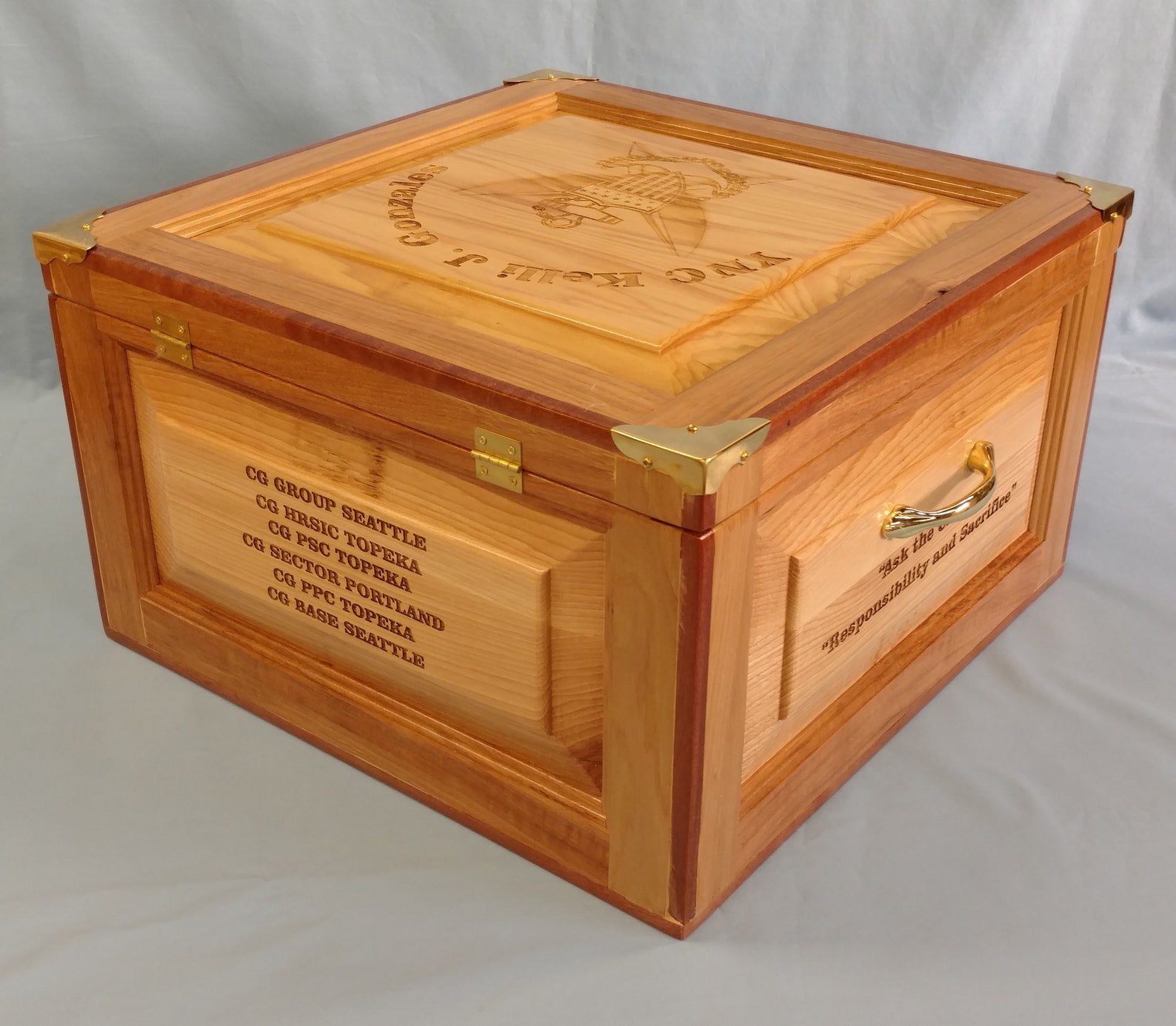 Coast Guard Hat Box with Coin Slots Etsy