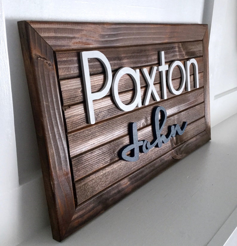 Name Sign Wooden Name Sign Custom Name Sign Wood Name Etsy