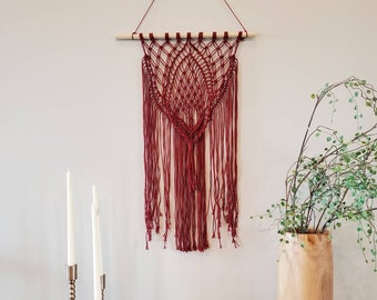 Large Red Macrame