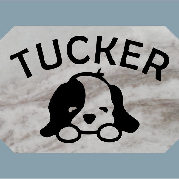 Cute Dog Memorial Stone 8x5 - FREE SHIPPING!