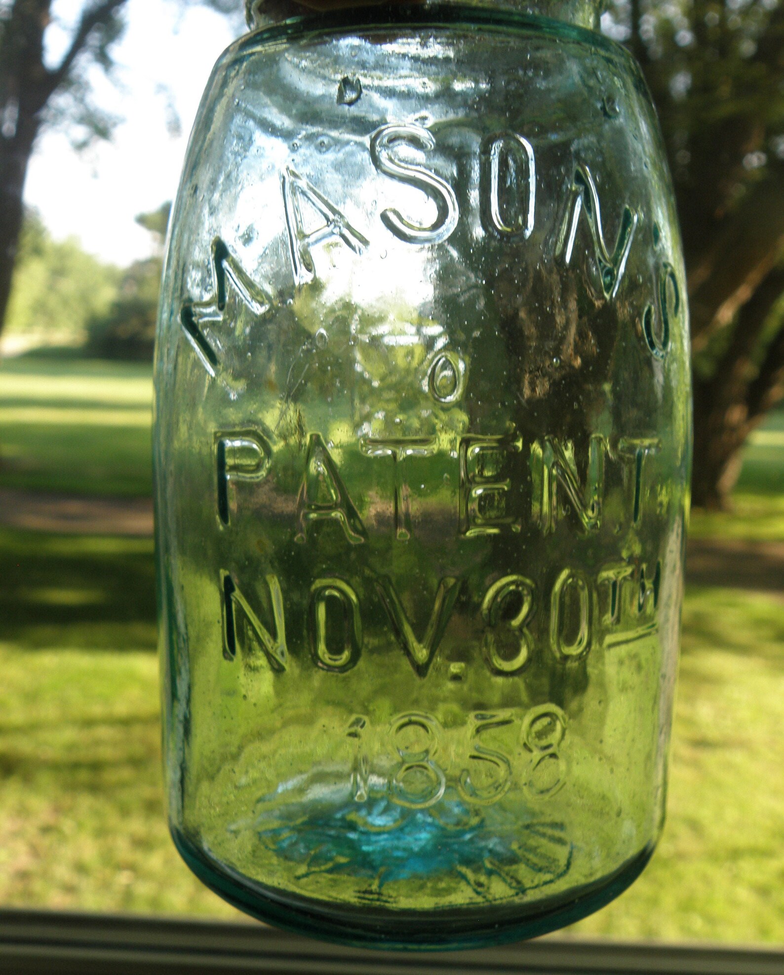 Mason's Antique Canning Jars Patent Nov. 30th 1858 Light Etsy
