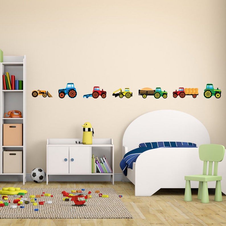 Tractors & Diggers Wall Stickers/ Wall Decals Collection Etsy