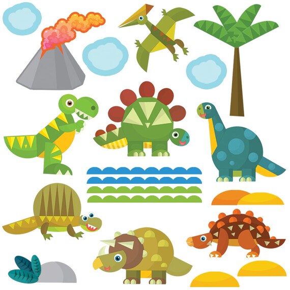Get Sticking DÉcor Cute Dinosaur Wall Stickers Decals