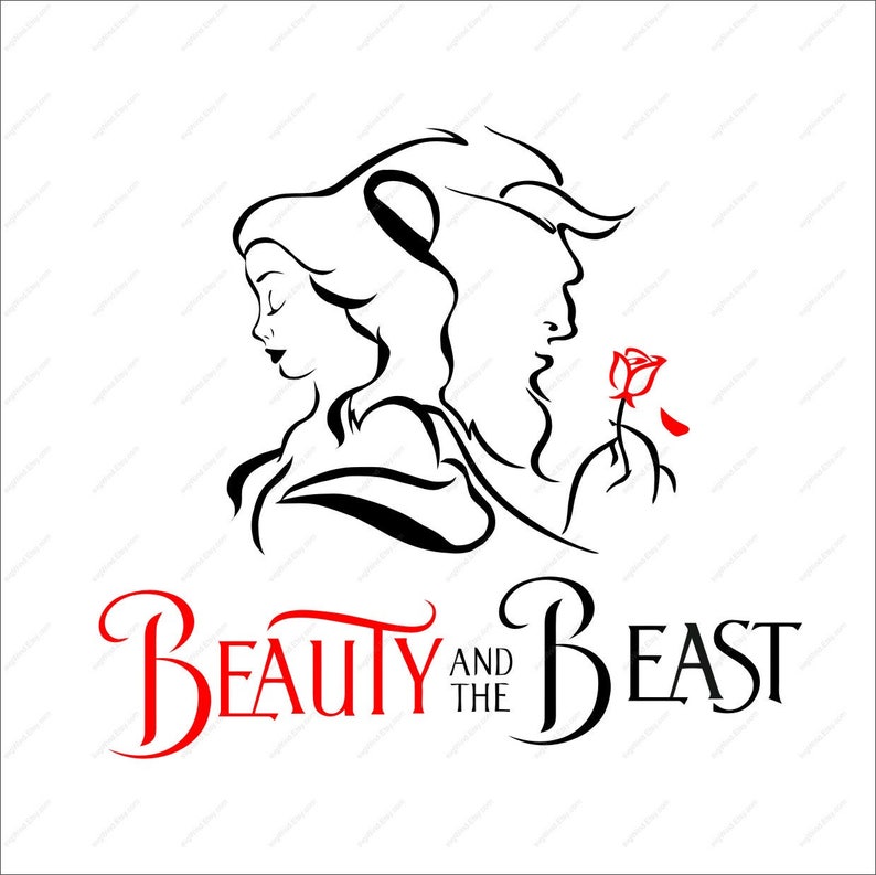 Beauty and the Beast SVG bundle Svg Dxf Eps Png Ai Digital | Etsy