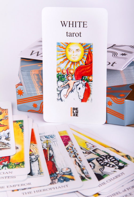 Toys & Games White Tarot A Tarot Cards Deck Based on A Rose Variation Waites Conception of Tarot