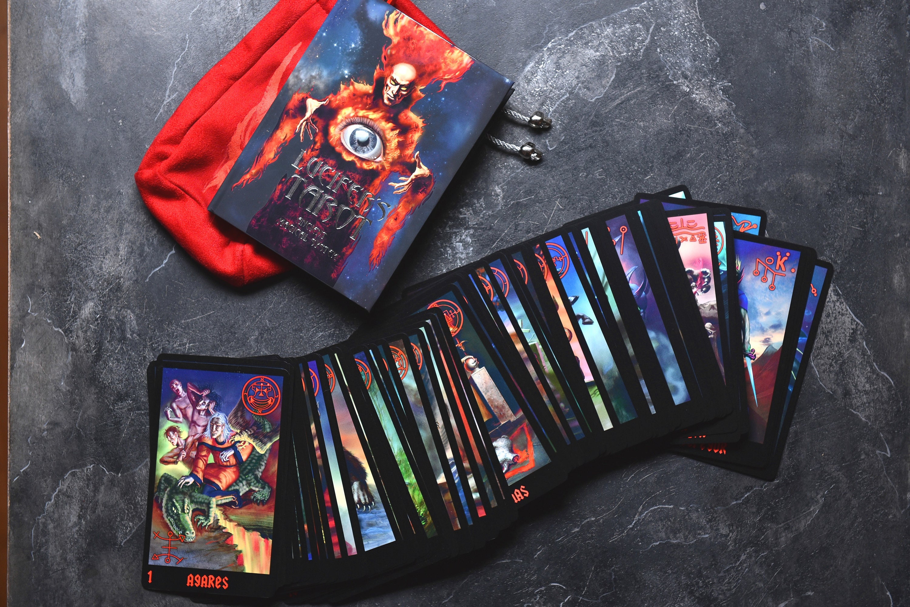 Set of 105 Occult Tarot Cards Special Edition Lucifer's Tarot