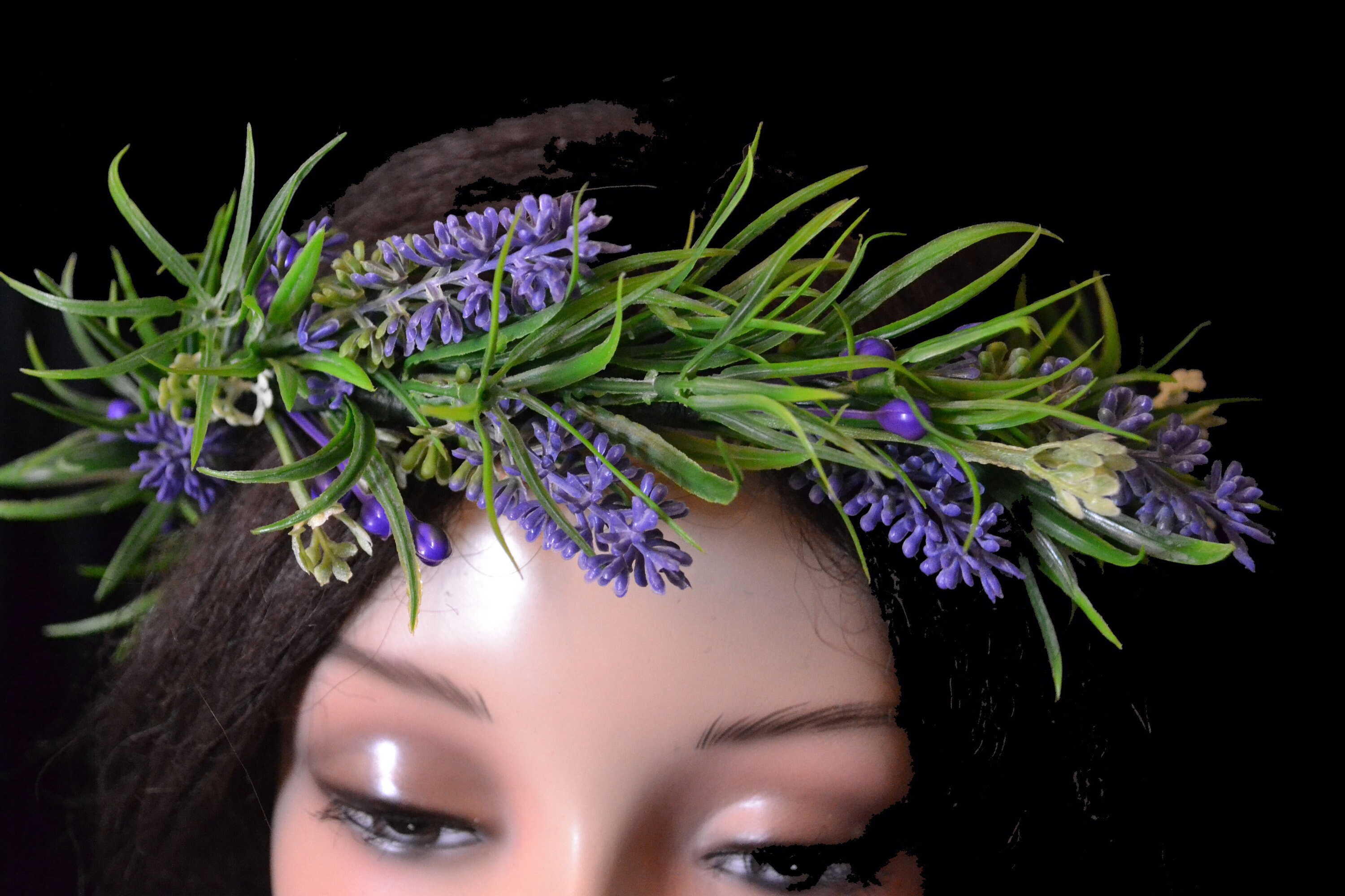 Lavender crown Flower Crown Wedding Violet Flower Crown | Etsy