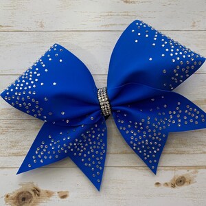 Matte Rhinestone Cheer Bow