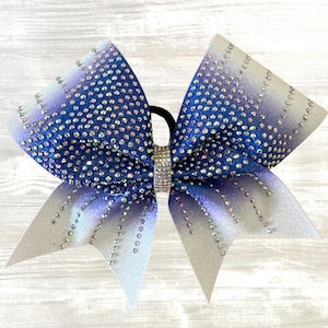 Royal Blue Ombre Cheer Bow