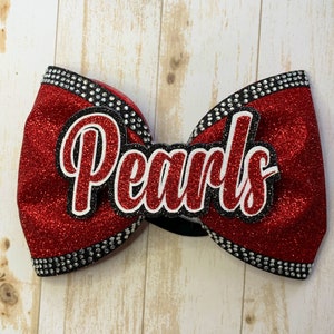 4&quot; Glitter Tailless Cheer Bow