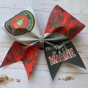 Military Cheer Bows