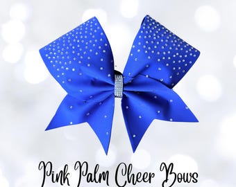 Royal Blue Rhinestone Bow