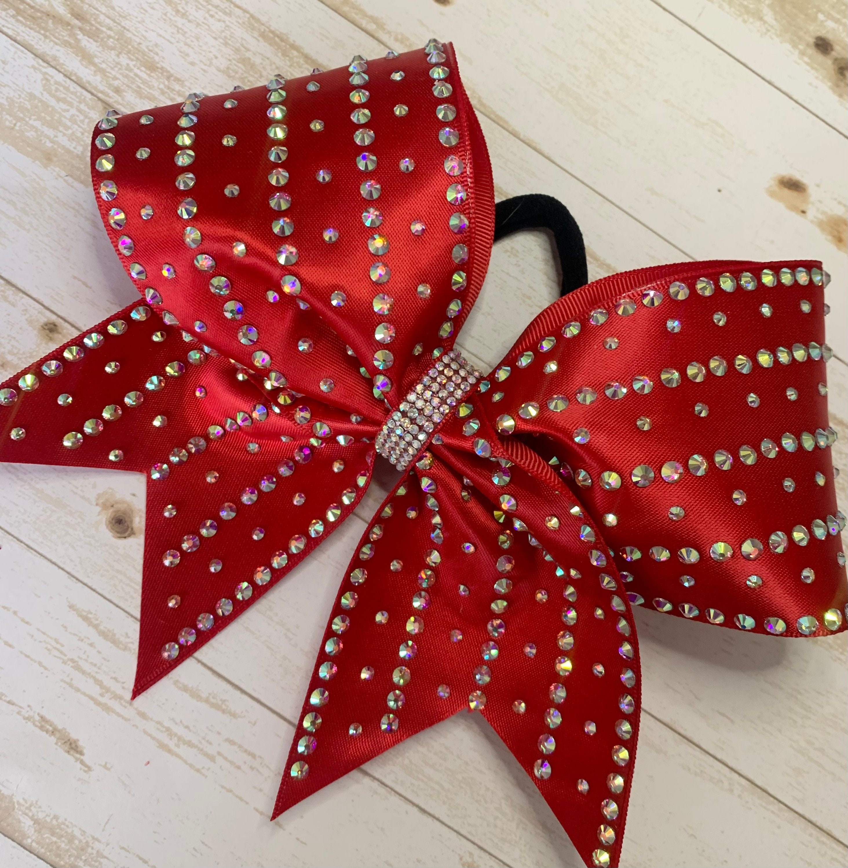 Cheer Bows With Rhinestones