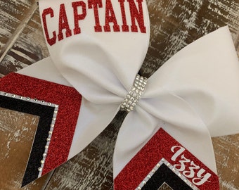 Black and Red Cheer Bow