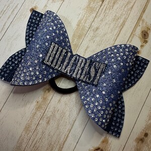 Tailless Cheer Bow With Team Name