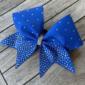 Royal Blue Rhinestone Bow