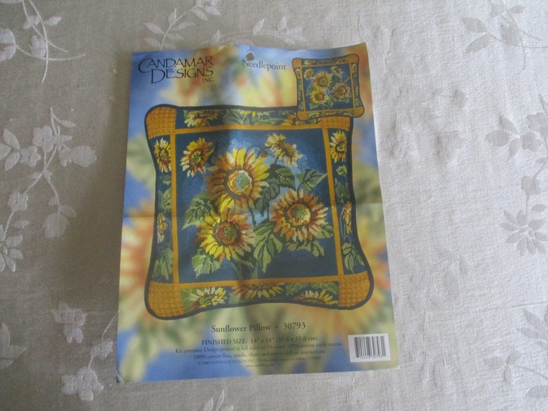 Sunflowers Needlepoint Pillow Kit Needlepoint Pillow Kit Candamar Designs Needlepoint Ki Sunflower Pillow Kit Needlepoint Pillow,Flowers