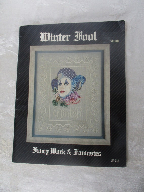 Counted Cross Stitch Book, Rare, Winter Fool, Hard to Find Counted