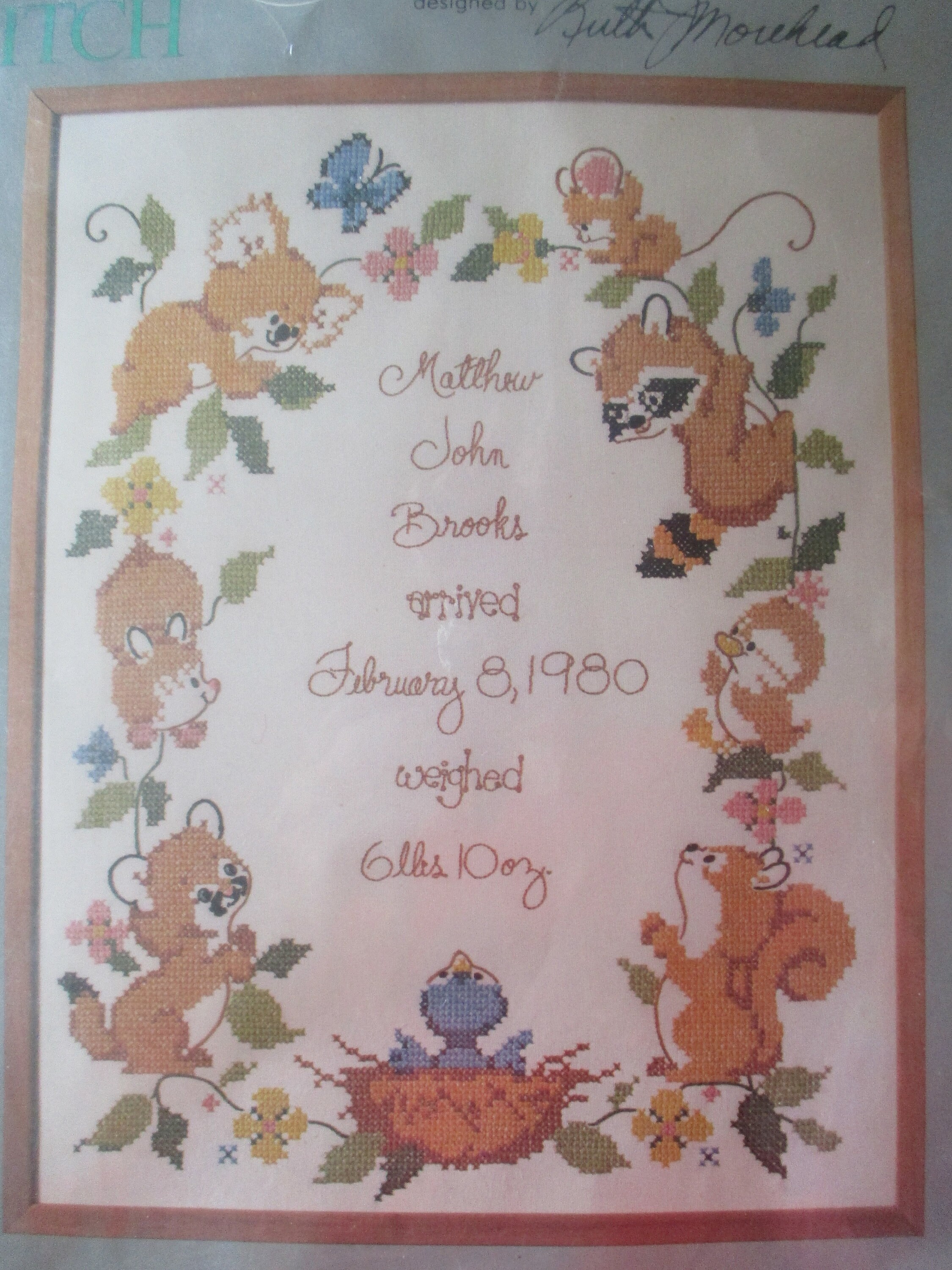 Stamped Baby Announcement Kit Vintage Hard to Find Stamped Etsy