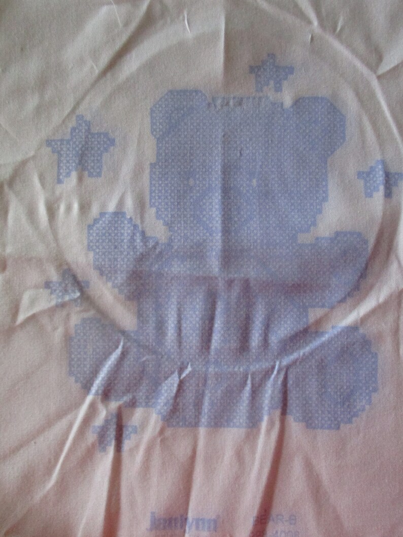 Stamped Quilt Blocks Stamped Baby Quilt Blocksstamped Etsy