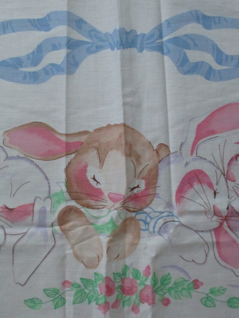 Baby Quilt Panel Easter Spring Vintage Nursery Quilt Panel Etsy