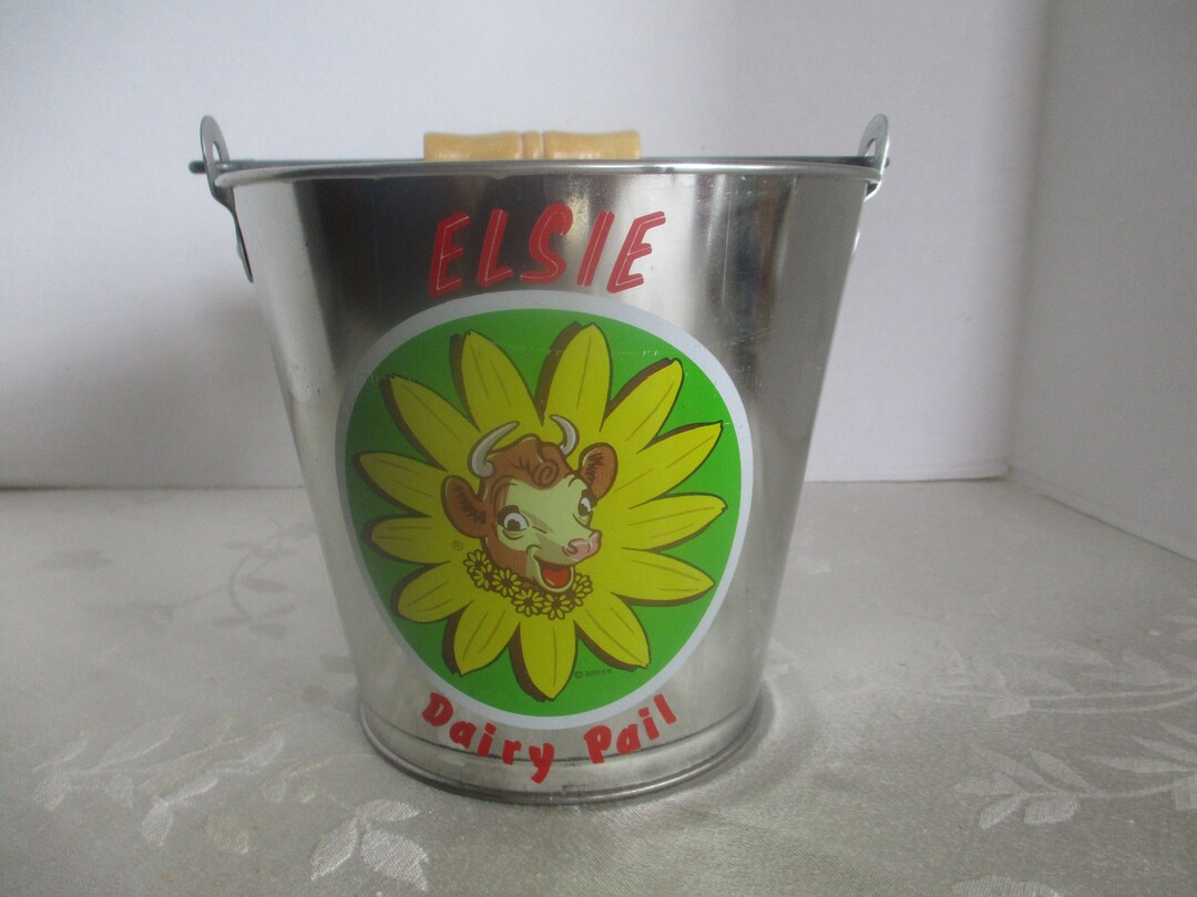 Elsie the Cow, Elsie Dairy Pail, Vintage Elsie Collectible, Vintage