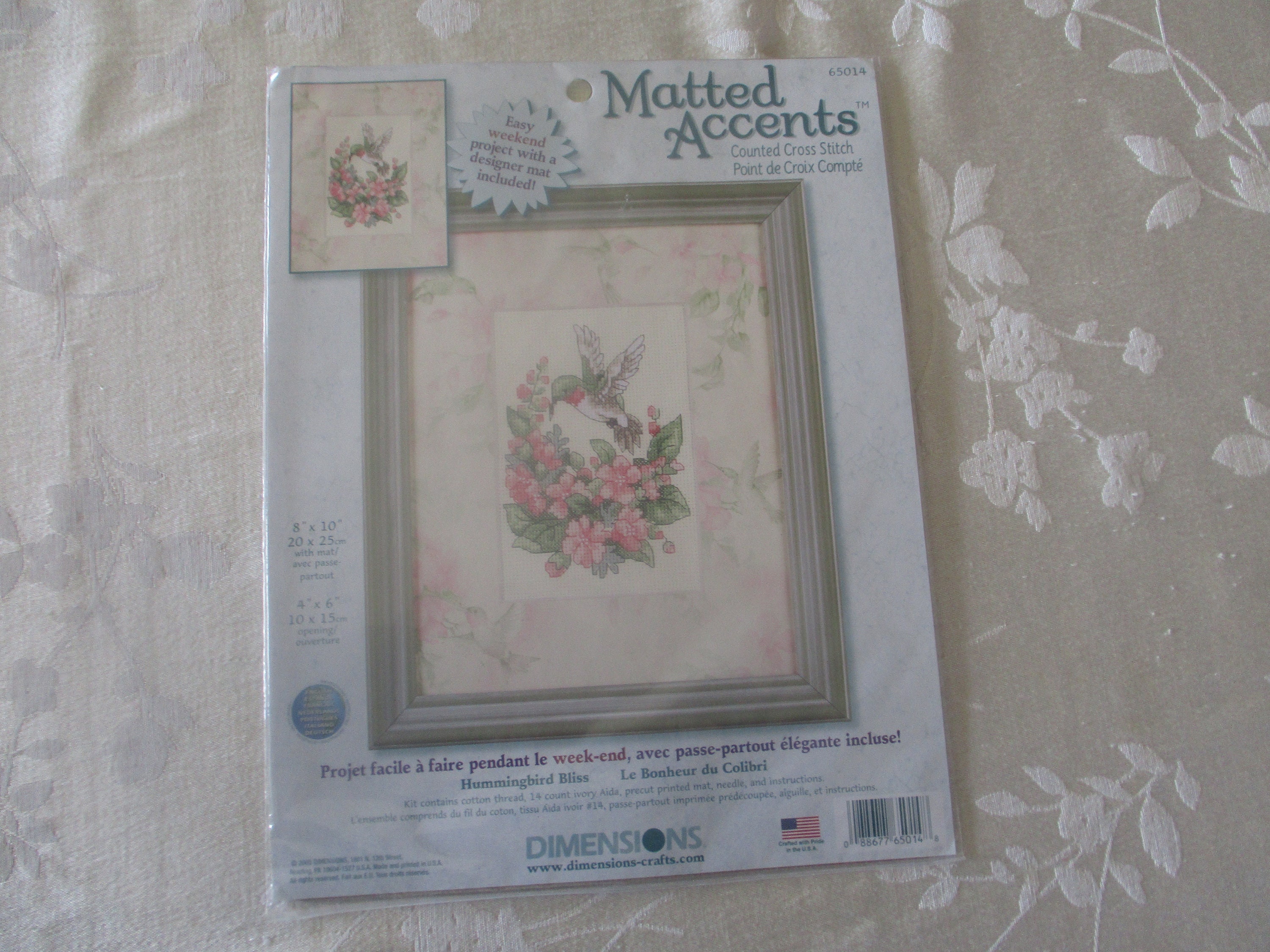 DIAMOND PAINTING KIT Hummingbird Floral Crystal Art 20 X 16 Ins With Wooden  Frame Partial Drill 
