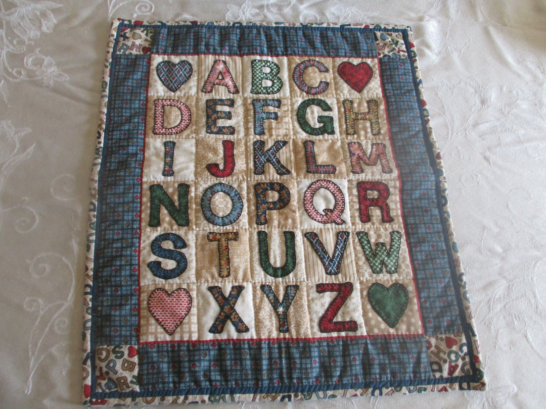 Alphabet, Alphabet Wall Hanging, Finished Letters Wall Hanging, Hand