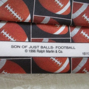 Vintage Football Tie, Just Balls Footballs, Sports Ralph Martin Men's Necktie, NFL Tie, Football Tie, Super Bowl, Kitsch, Novelty Tie, Balls image 3