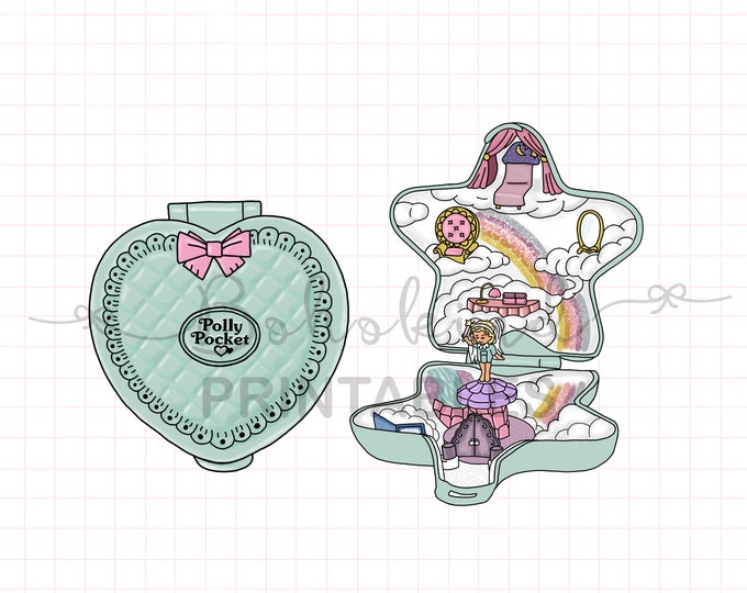 Polly Pocket 90th Toy Digital Printable Planner Die Cut - Etsy