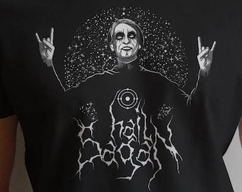 Hail Sagan - Nerdy Shirt for Fans of Science Astrophysics Black Metal and Carl Sagan