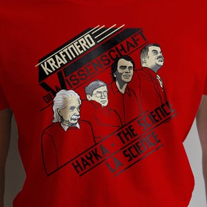 Kraftnerd Nerdy Science Shirt Die Wissenschaft ft. Einstein, Stephen Hawking, Carl Sagan and Neil deGrasse Tyson image 1