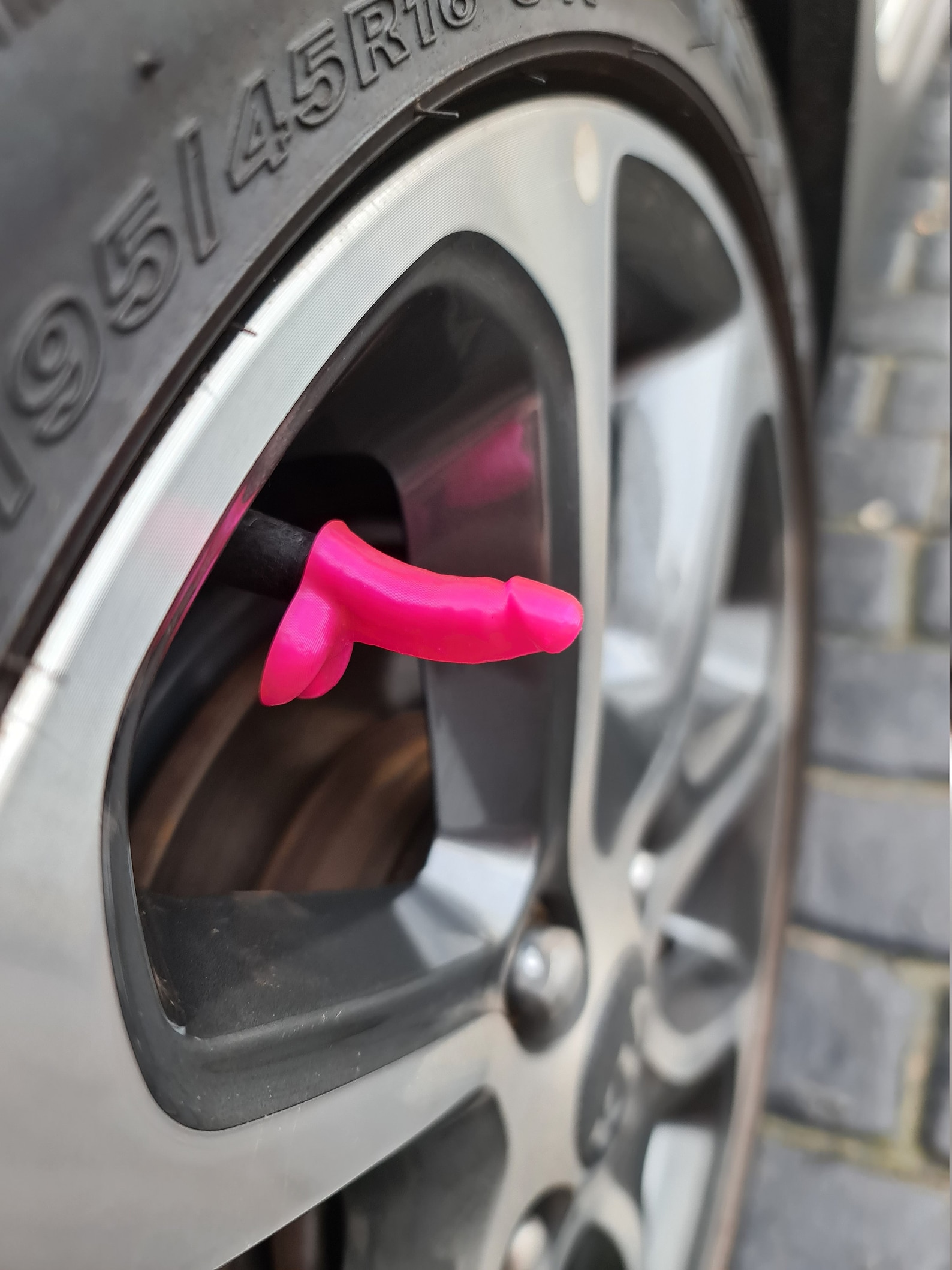 Bright Pink Novelty Valve Stem Tyre/Tire Cap Penis Etsy