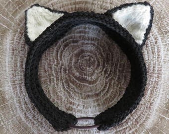 Cat ears headband knitting pattern, Halloween knitting pattern, fox knitting pattern, headband knitting, easy knitting pattern