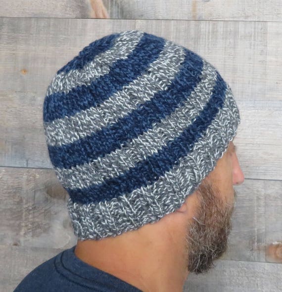 Knitting Pattern Easy Striped Beanie Easy Knitting Pattern Beginner Knitting Man S Hat Pattern Knitted Hat Hat Knitting Pattern