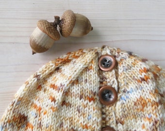 Knitting pattern, Easy Sock Yarn Ponytail Hat knitting pattern, easy hat knitting pattern, messy bun hat knitting, beginner knitting