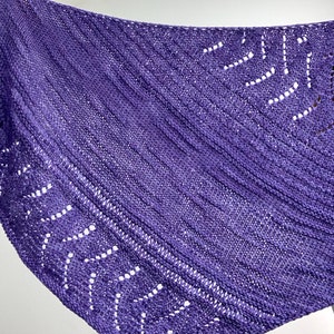 Open Ocean shawl knitting pattern, dk shawl knitting pattern, easy shawl pattern, beginner shawl knitting, relaxing knitting, wrap knitting