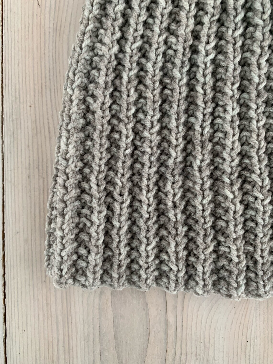 Simple Rugged Patterns Rugged Ridge Hat Knitting Pattern, Easy Beginner Beanie, DK Yarn, for ...