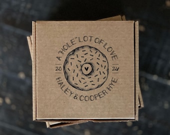 Custom Printed - Mini Kraft Doughnut, Treat or Pizza Boxes