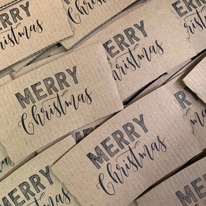Conjuntos de presente em caixa de café com tema de feriado!! Mangas de Kraft marrom, copos brancos e tampas pretas - Presente de Natal para anfitriã ou empresa