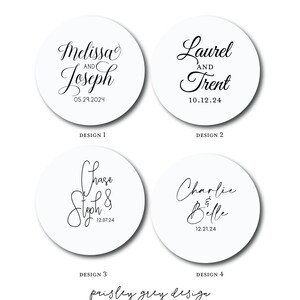Personalized Heavy Pulpboard (2mm THICK) Custom Disposable Paper Coasters - Script Names - Choose Your Design