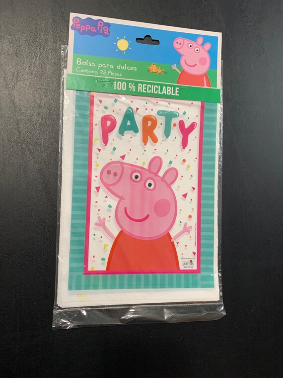 PEPPA PIG 8 Pc Set of Party Candy Loot Bags Free Shipping Etsy